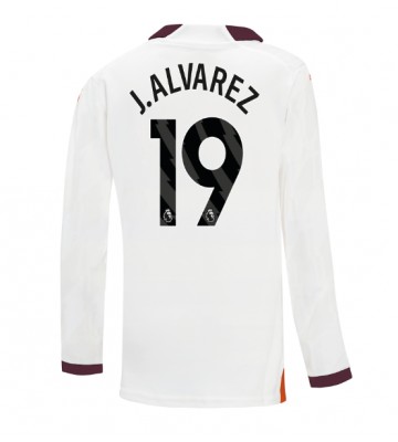 Manchester City Julian Alvarez #19 Replika Udebanetrøje 2023-24 Langærmet